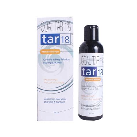 Tar 18 Medicated Shampoo for Scalp Psoriasis 100ml - Cureka - Online ...