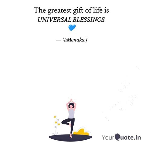 UNIVERSAL BLESSINGS 💙 | Quotes & Writings by Mrs.Menaka Mohan | YourQuote