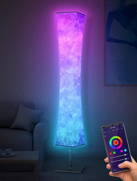 Ivy Bronx RGB Led Smart Lamp Alexa APP Control, Colour Changing Modern ...