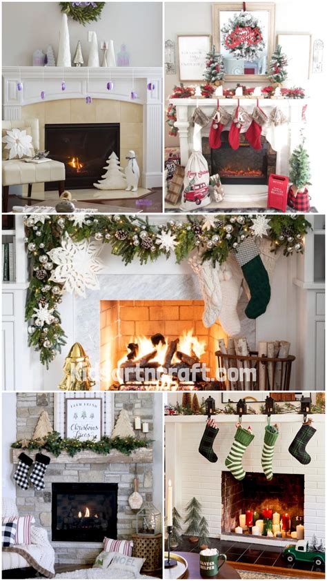 Christmas Fireplace Decor Ideas - Kids Art & Craft