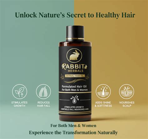 Rabbit Herbal Hair Oil – 100% Stronger, Healthier Growth – GARUDA ...