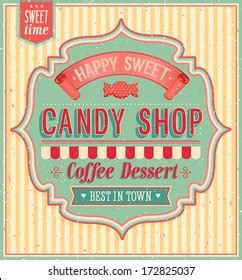 Candy Shop Sign Text Front 的图像结果