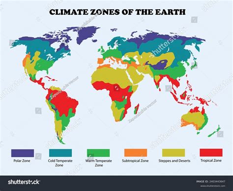 Climate Zones Of Earth Images Color A Map Of Climate Zones Layers Of