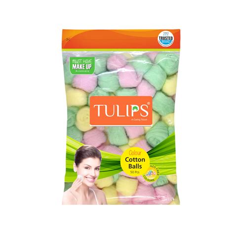 Colour Cotton Balls (50 pcs in a Ziplock Bag) – Tulips Hygiene