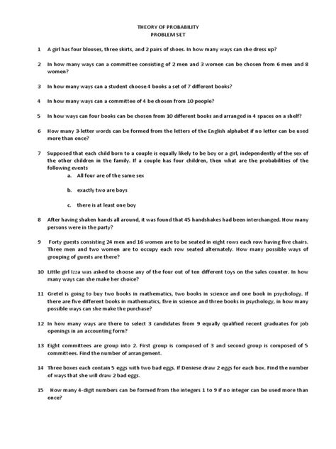 Probability Mathematical Problems 的图像结果