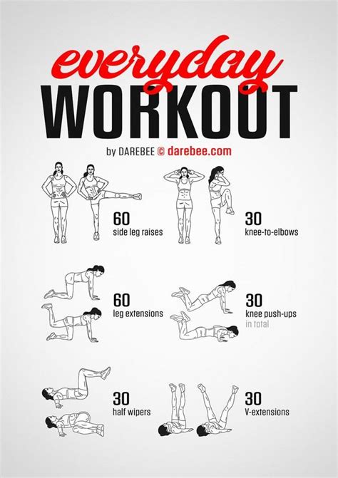Everyday Workout on Inspirationde | Everyday workout, At home workout ...