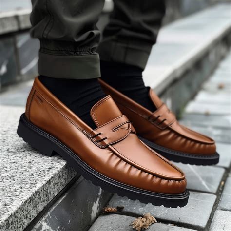 Brown Leather Atanasio With Thick Sole Loafers – Costoso Italiano