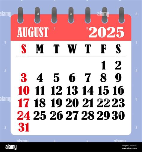 August Calendar 2025