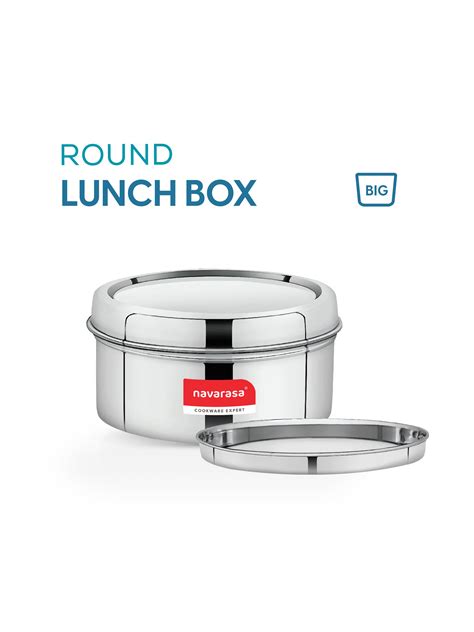 Navarasa Food Pack | Round Lunch Box | Stainless Steel | Big ...