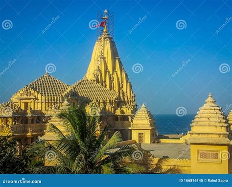 Outside View of Somnath Temple in Gujarat India, Somnath Temple View, Famous Hindu Temple of ...