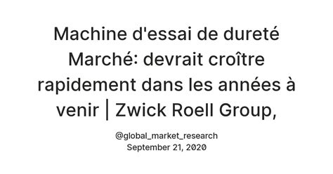Machine d'essai de dureté Marché: devrait croître rapidement dans les ...