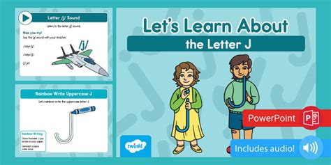 Alphabet: Let's Learn About the Letter J PowerPoint for PreK-K
