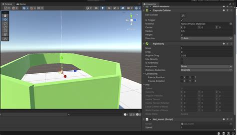 Unity Collision Detection 的图像结果