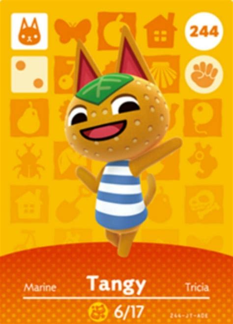 ACNH Tangy Amiibo Card Animal Crossing | Etsy