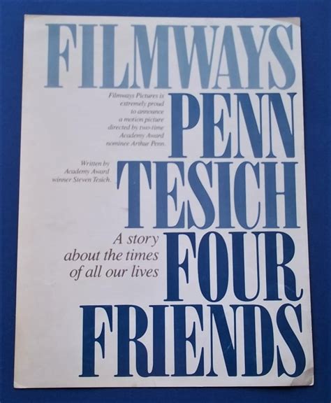 Four Friends (1981) Original Two-Page Advance Press Screening Program ...