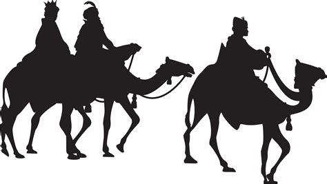 Three Kings Silhouette Png Clip Art Image - Three Wise Men Png Transparent Png - Full Size ...