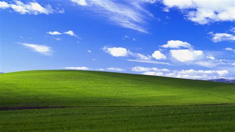 Windows XP default wallpaper (Bliss)