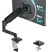 WALI Single Monitor Mount, Gas Spring Monitor Arm for 17-34 inch ...