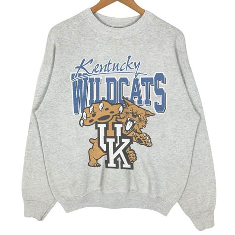 Vintage 90s NCAA University of Kentucky Wildcats Logo Sweatshirt Retro ...