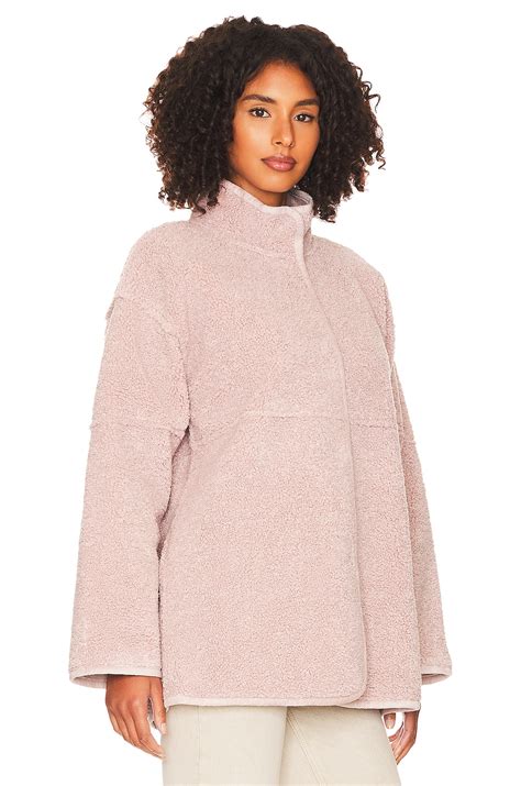 Velvet by Graham & Spencer Albany Reversible Sherpa Coat in Petal | REVOLVE