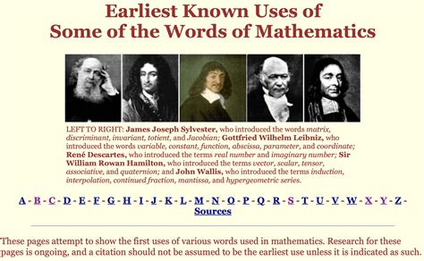 Earliest Uses of Some Words of Mathematics - MacTutor History of Mathematics