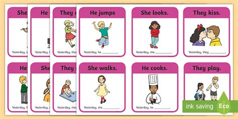 Past Simple Questions | Past Simple Activity | Verb Cards