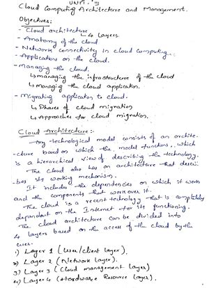 CC Unit 1 - UNIT – 1 Systems Modeling, Clustering and Virtualization ...