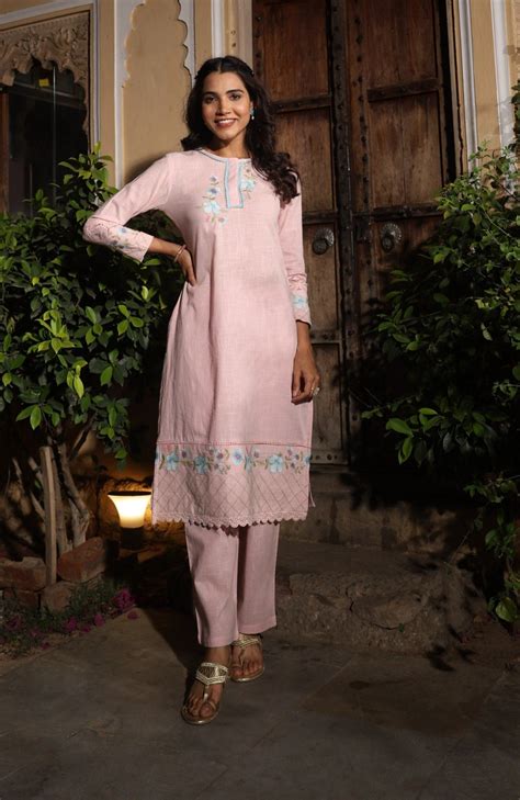 Tushki Lavy Cotton Kurta Pant Set – Autumn Lane Clothing