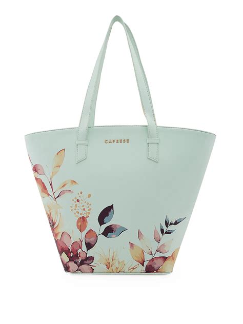 Buy Caprese Alaya Large Green Satchel Bag @ 1399 | Caprese Bags