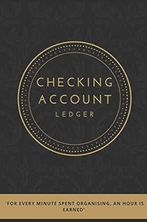 Buy Checking Account Ledger: 6 Column Simple Checkbook Register ...
