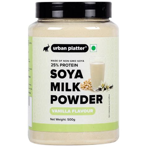 Urban Platter Vanilla Soya Milk Powder, 500g [Plant-Based / Milk Alter