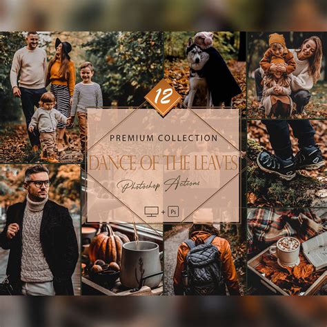 12 Photoshop Actions, Dance Of The Leaves Ps Action, Moody ACR Preset ...