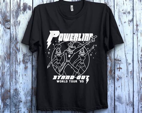 Disney A Goofy Movie Powerline World Tour Unisex Adult T-shirt Kid Tee ...