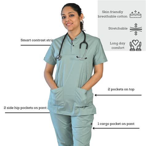 Classy mint high neck Women Scrubs – Med Togs Healthcare Apparels