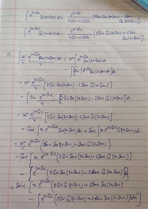 Evaluate: |x e2x cosa sin (2x sina) dx solution. let i = (x e2x cob sin ...