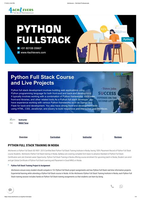 Image result for Python Full-Stack Course Online