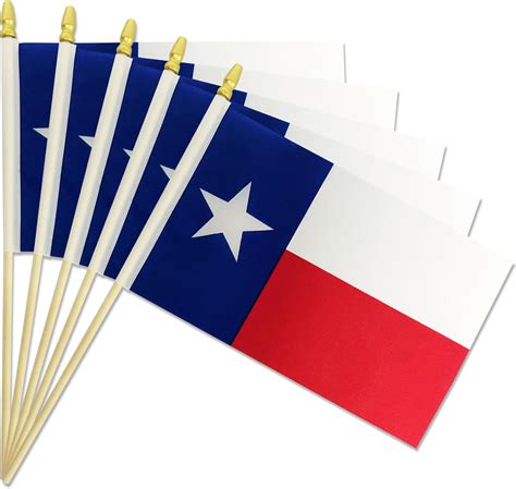 Amazon.com : Pack of 20, Handheld Texas Flags 5x8 Inch - Small State of ...