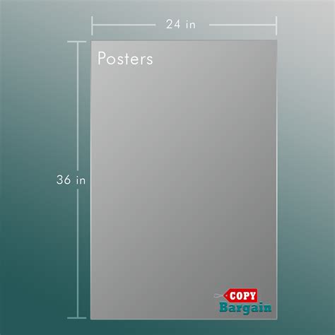 Standard Sizes Poster 24x36