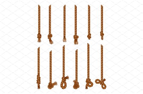 Set of isolated hanging ropes – MasterBundles