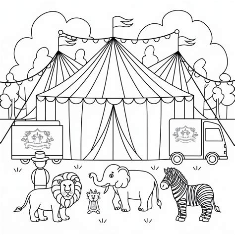 Circus coloring pages - ColoringLib