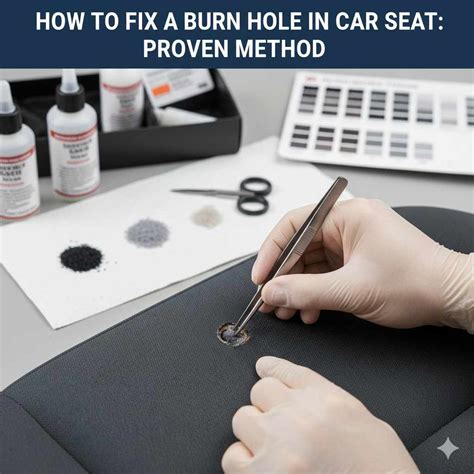 How to Fix a Burn Hole in Car Seat: Proven Method