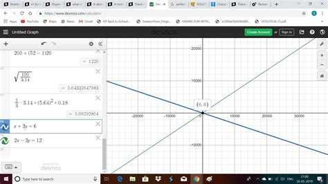 x+3y=6,2x-3y=12.solve graphically - Brainly.in