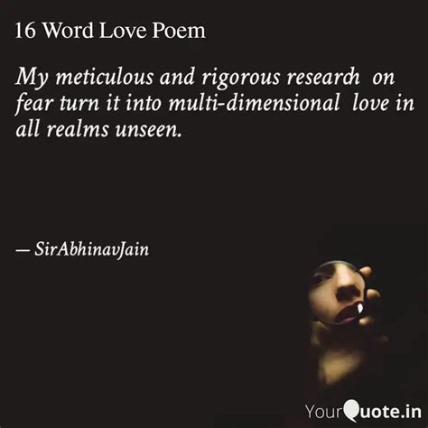 My meticulous and rigorou... | Quotes & Writings by Abhinav Jain ...