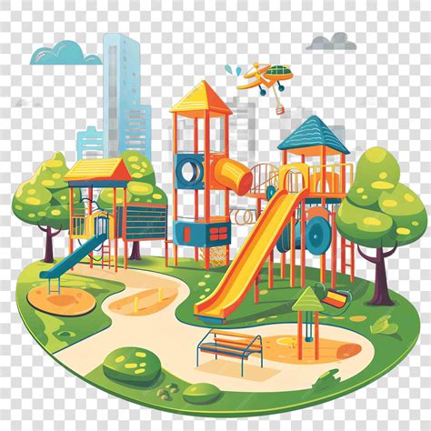 Best 23+ Free City And Playgrounds Outline Vector