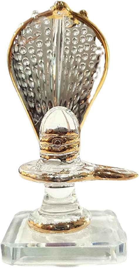 Buy KLEO Glass Shiva Lingam Shiv Ling Idol Murti for Daily Pooja ...