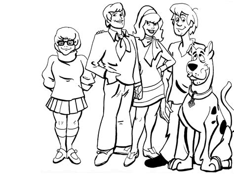 Scooby Doo Coloring Pages Of Printable