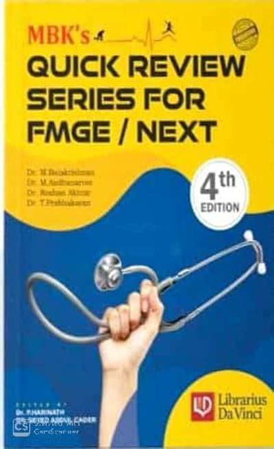 Buy MBK's Quick Review Series for FMGE/NEXT;4th Edition 2021 By Dr. P ...