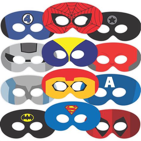 Buy WOBBOX Superhero mask for kids, Eye Mask For Kids Birthday Party ...
