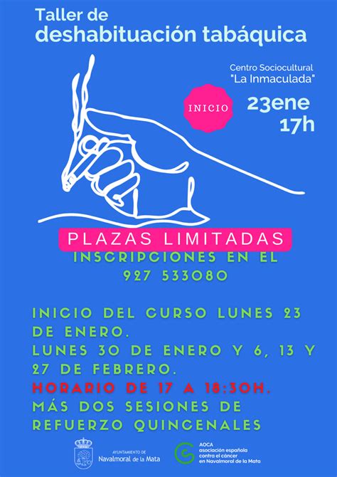 Llega un nuevo curso para dejar de fumar. - Ayuntamiento de Navalmoral de la Mata