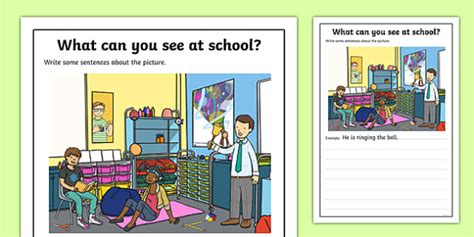 School Scene Writing Stimulus Picture Writing Stimulus Picture